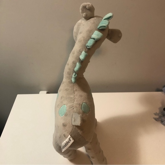 Peanutshell Uptown Giraffe 16" Plush Grey Teal Spots Stuffed Animal Toy - Picture 10 of 10